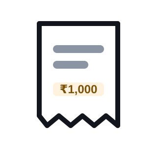 E-challan receipt icon